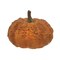 Orange Textured Styrofoam Pumpkin with Detailed Stem, Lightweight Fall Decor